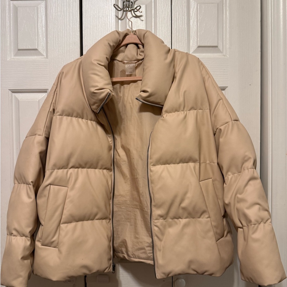 Calia Women's Tan Puffer Jacket